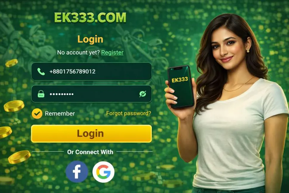 Casino EK333 login banner